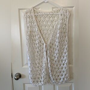 White lace cardigan